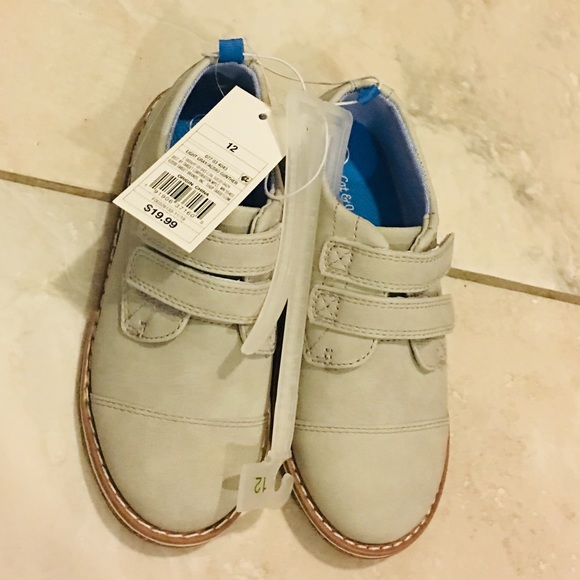 Cat & Jack Other - NEW Cat&Jack Boys loafers flats grey 12 manmade